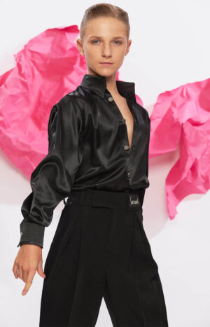 Junior Latin Shirt Arturo Black