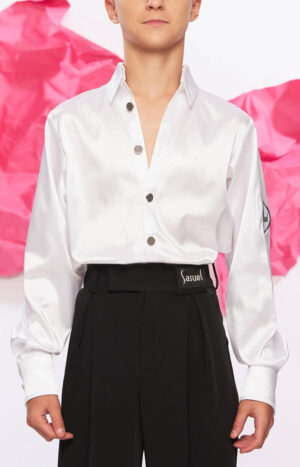 Junior Latin Shirt Arturo White