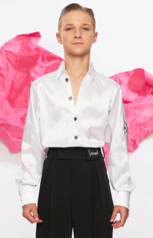 Junior Latin Shirt Arturo White