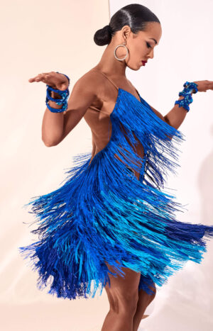 Latin Dress Blue Swing