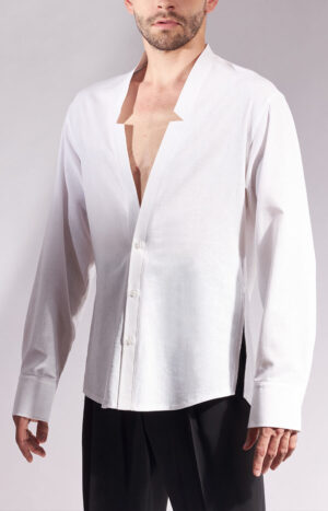 Linen Practice Shirt Ivan White
