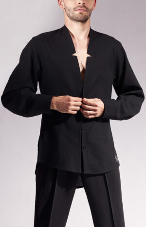 Linen Practice Shirt Ivan Black