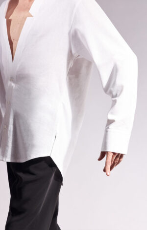 Linen Practice Shirt Ivan White