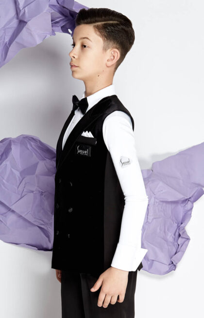 Junior velvet double breasted waistcoat5