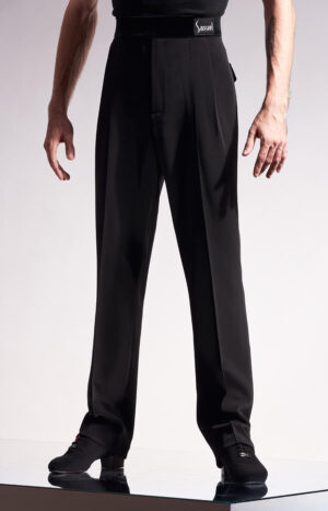 Men’s Slim-fit Latin Trousers with Velvet Pockets