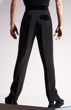 Men’s Slim-fit Latin Trousers with Velvet Pockets