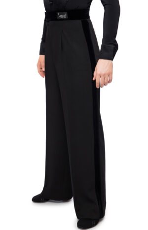 Men’s Latin Trousers with Velvet Binding