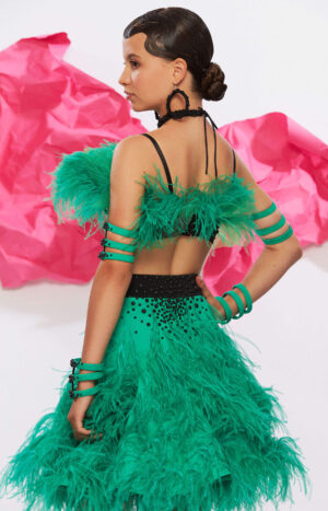Junior Latin Dress Kiwi