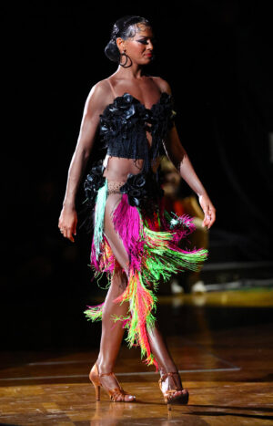 Latin Dress Cyber Flora