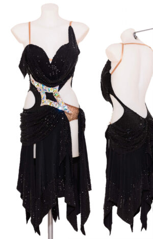 Latin Dress Noir Fantasia