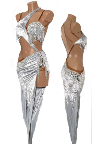 Latin Dress Silver Crush