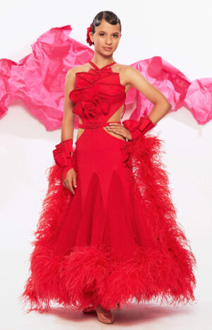 Junior Ballroom Dress Rose Delicacy