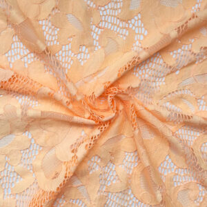 Coral Peach Stretch Lace