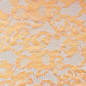 Coral Peach Stretch Lace
