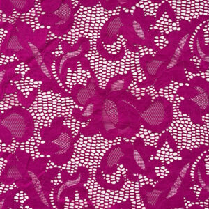 Dark Fuchsia Stretch Lace
