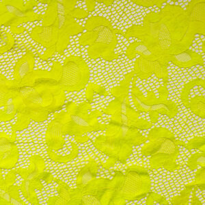 Fluo Yellow Stretch Lace