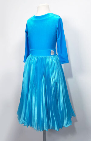 Juvenile Dress Pleated Turquoise