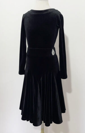 Juvenile Dress Black Velvet