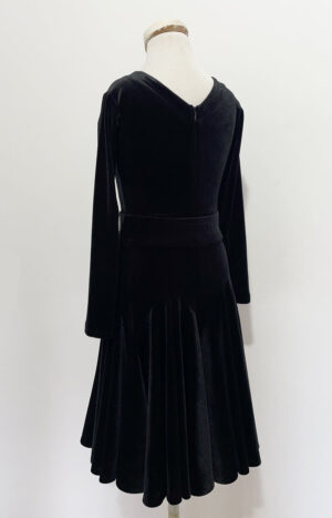 Juvenile Dress Black Velvet
