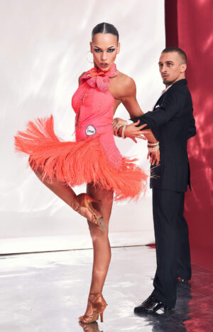 Latin Dress Pink Grapefruit