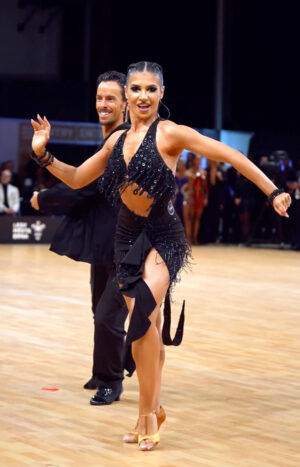 Latin dress Black Diamonds