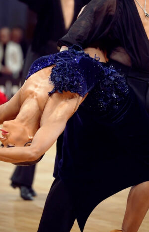 Latin dress Navy Orchid