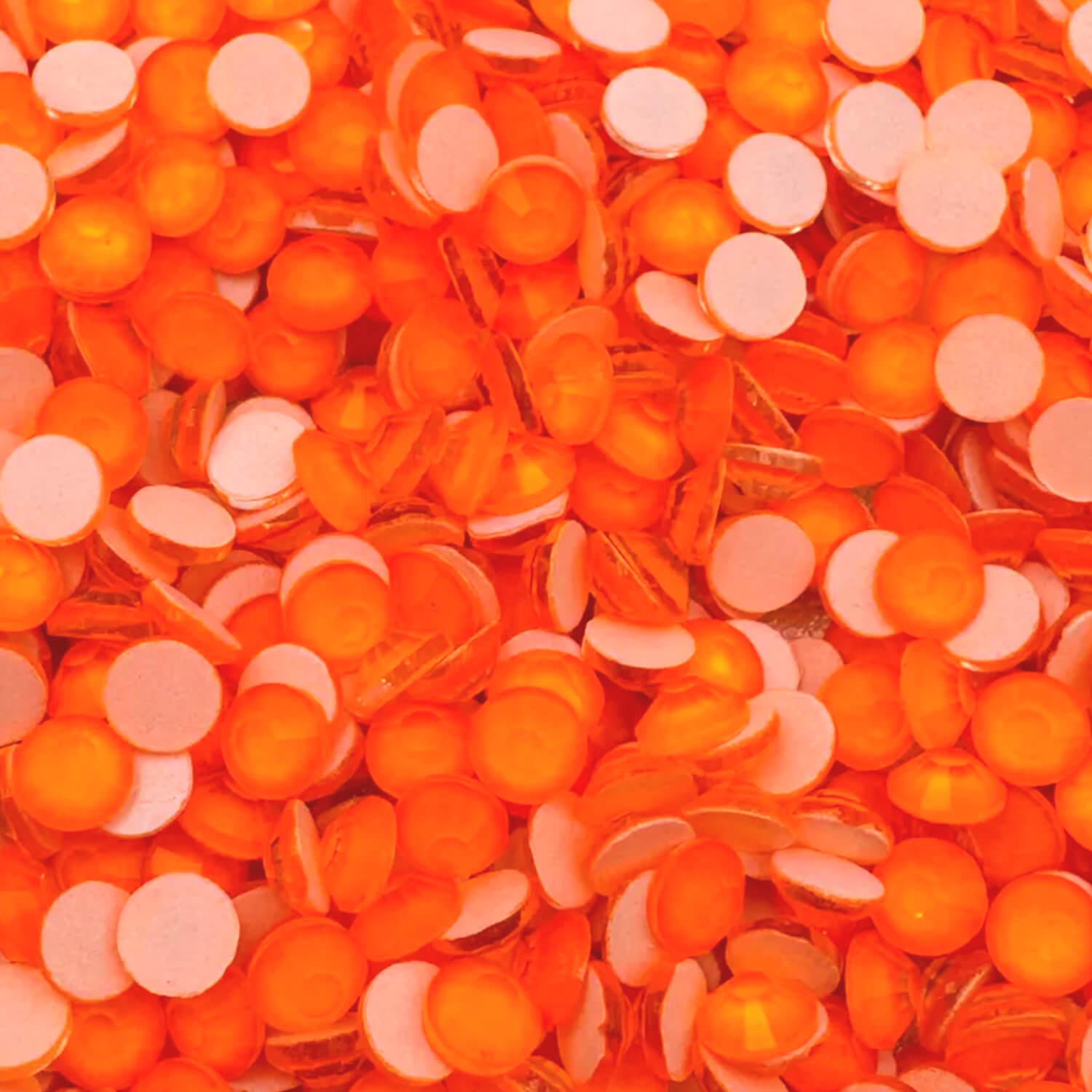 High Quality Neon Orange Rhinestone
