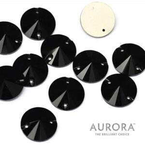 Aurora Jet Rivoli Sew-On