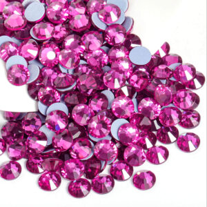 High Quality Fuchsia Rhinestone