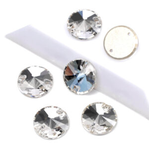 Crystal Clear Rivoli Sew-On
