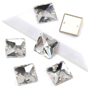 Clear Square Sew-On
