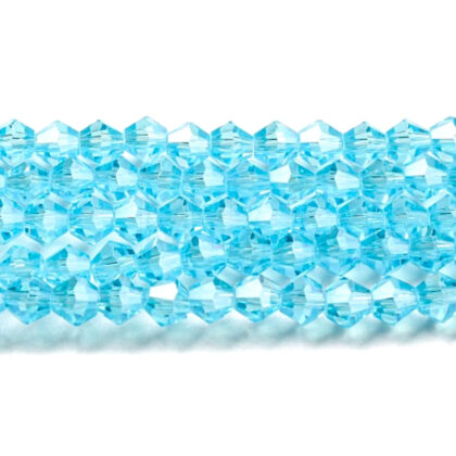 Aquamarine_glass bead bicone_1