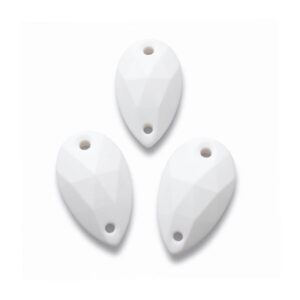 Pack of Resin Chalk White Pear Sew-On (320 pcs.)