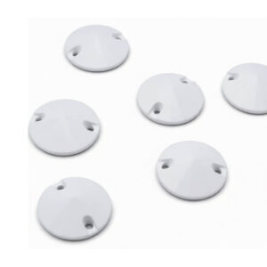 Pack of Resin Chalk White Rivoli Sew-On (120 pcs.)