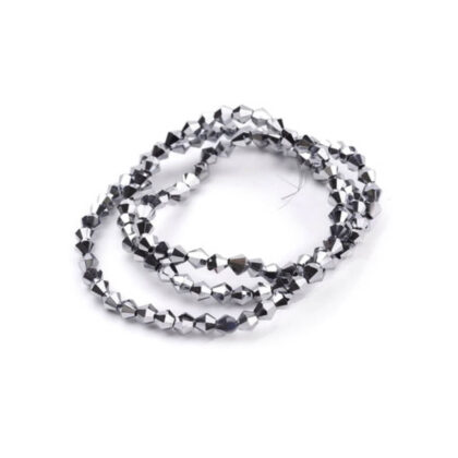 Glass_Beads_Silver__Bicone_