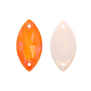 Pack of Neon Orange Navette Sew-On (12 pcs.)