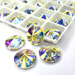 Pack of AB Rivoli Sew-On