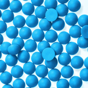 Pack of Matte Capri Blue Half Pearls