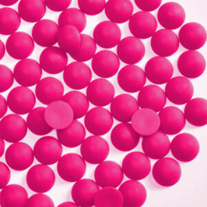 Pack of Matte Neon Rose Half Pearls