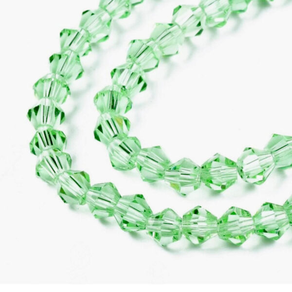 Peridot_glass bead bicone