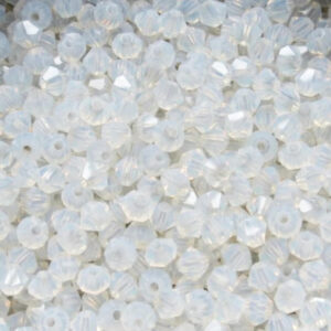 Preciosa White Opal Glass Beads - 4 mm (pack of approx. 100 pcs.)