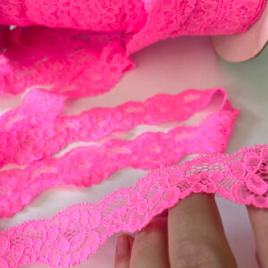 Stretch Lace Trim Candy Pink