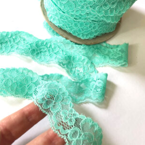 Stretch Lace Trim Mint Green
