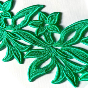 Guipure Georgina Lace Piece in Jade Green