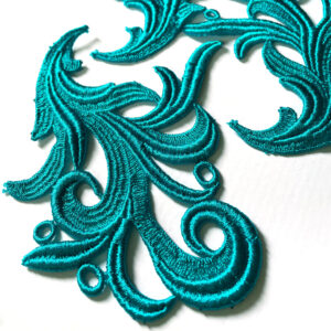 Guipure Tamara Lace Ribbon in Blue Zircon