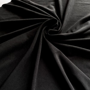 Luxury Black Crepe Fabric