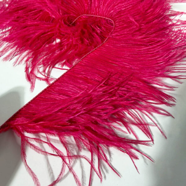 Ostritch Feather fringe_CherryRed2