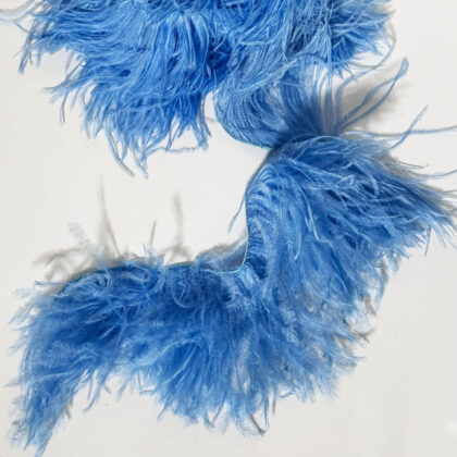 Ostritch Feather fringe_Sapphireblue2