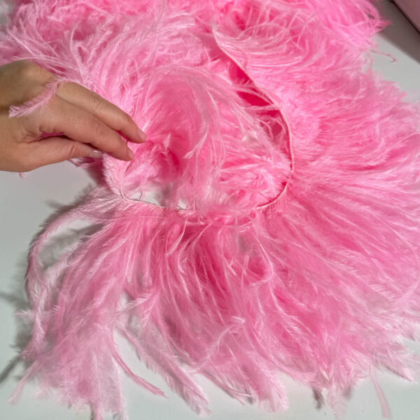 Ostritch Feather fringe_Sugarpink2